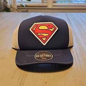 DC Comics Blue and Cream Superman Hat